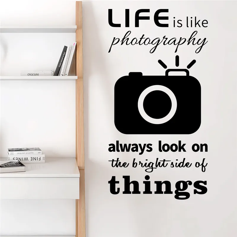 Наклейки на стену с камерой life is like a украшение для гостиной настенные наклейки