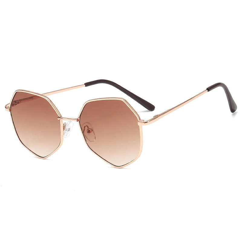 Metal Polygonal Kids Sunglasses UV400 Vintage Cute Sunglasses Girls Boys Goggles Children Sunglasses Glasses Gafas De Sol Mujer
