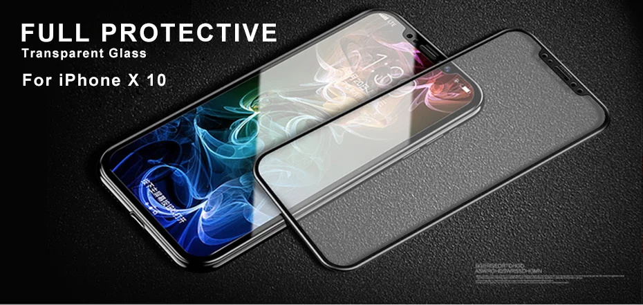 3D закаленное стекло полное покрытие для iPhone 11 Pro X Xs Max Xr телефон 360 Полное покрытие экран противоударный защитный светильник стекло для экрана