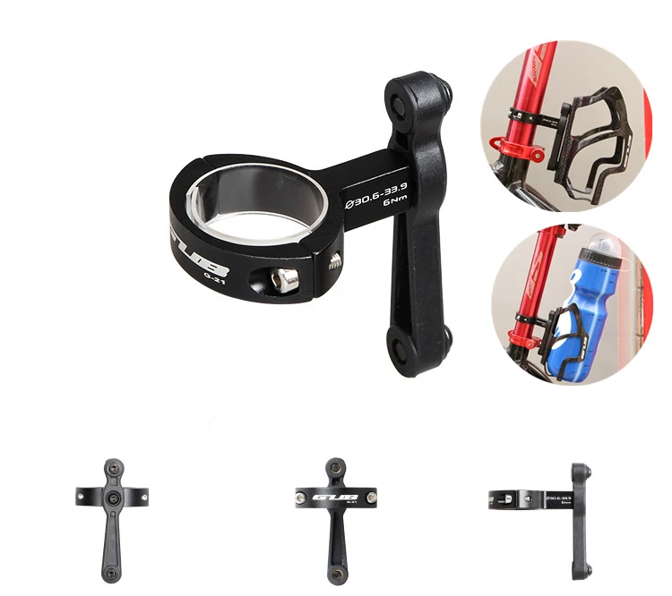

GUB G-21 Bicycle Handlebar Bottle Cage Adapter Adjust Rotation Bike Water Rack Clip Seatpost Holder Clips Biciclet