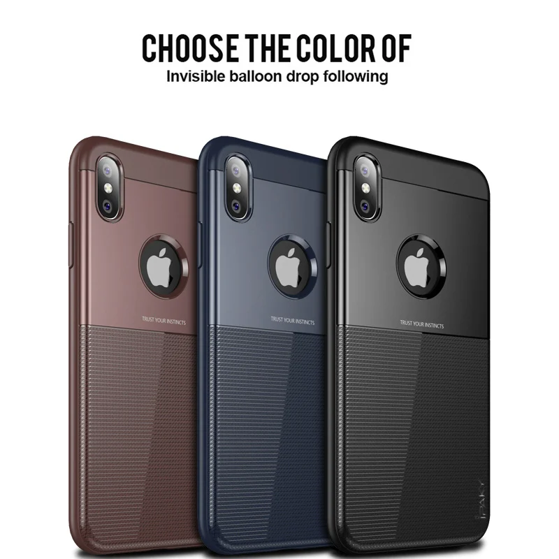 Чехол IPAKY для iphone XS MAX Гибридный Силиконовый защитный армированный мягкий чехол