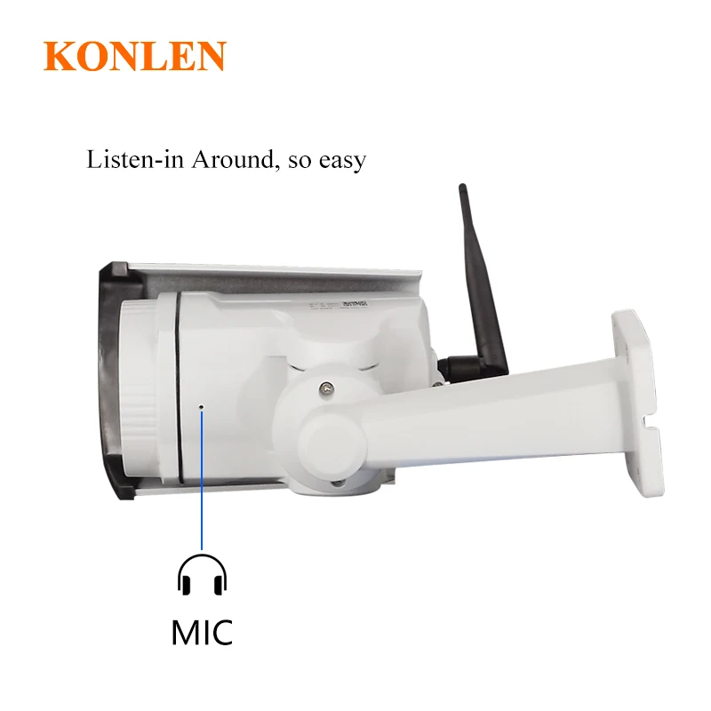 Starlight аудио PTZ наружная IP камера 1080P провод WiFi sony Pan Tilt Автоматический зум 2MP FULL HD пуля SD карта onvif ночное видение 50 м