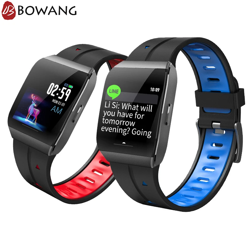 2019 Новые смарт часы BOWANG X1 монитор сердечного ритма IP68 Водонепроницаемые Смарт