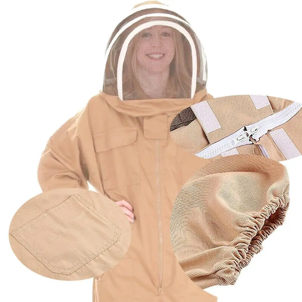 Защитная одежда для пчеловодства хлопковая защитная пчел дышащая на половину