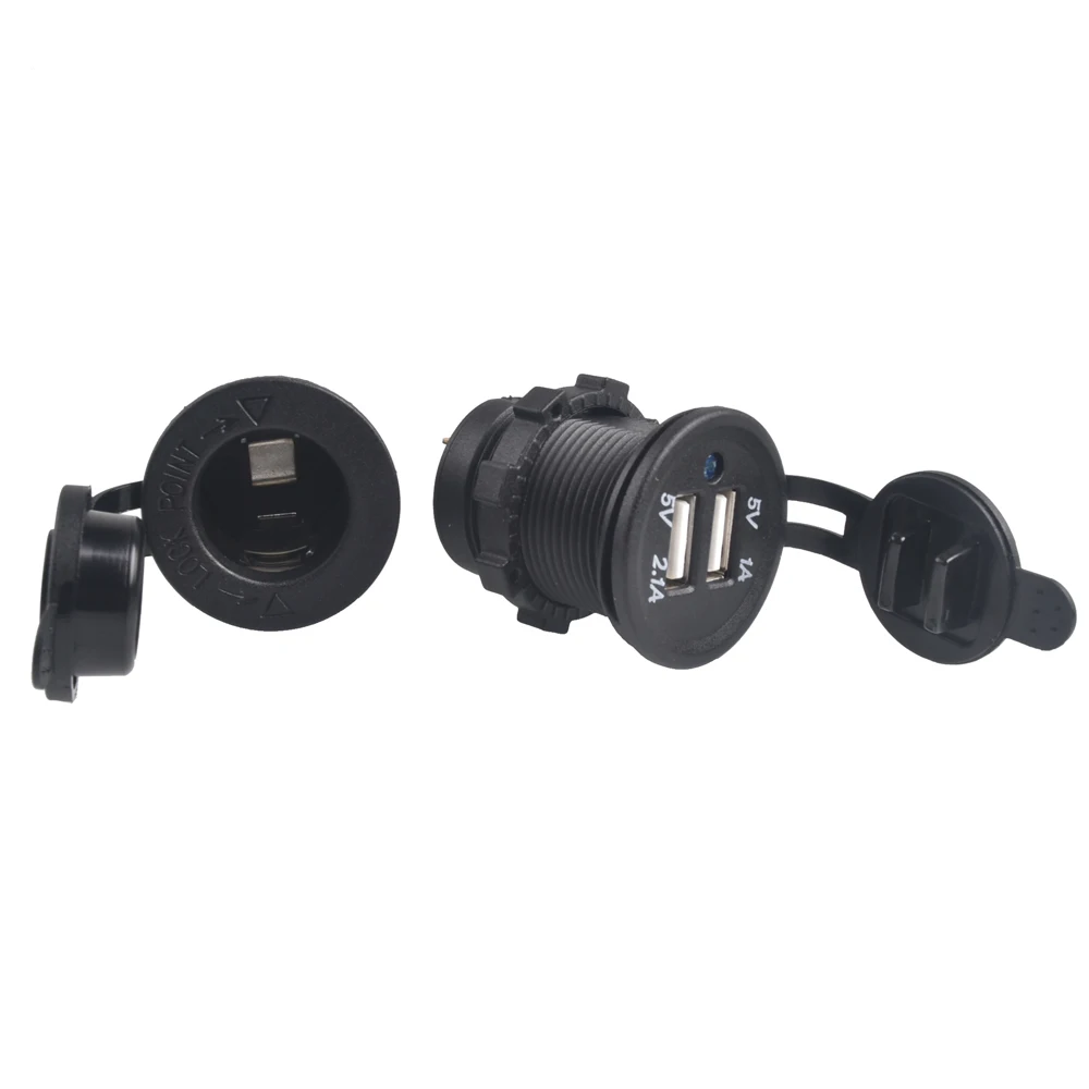 New Arrive 12V Dual USB Car Cigarette Lighter Socket Splitter Charger Power Adapter Outlet Accessories | Автомобили и мотоциклы
