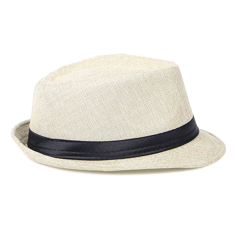 Лето 2019 Chapeu Homme ковбойские джазовые шляпы Женские однотонные льняные Панама