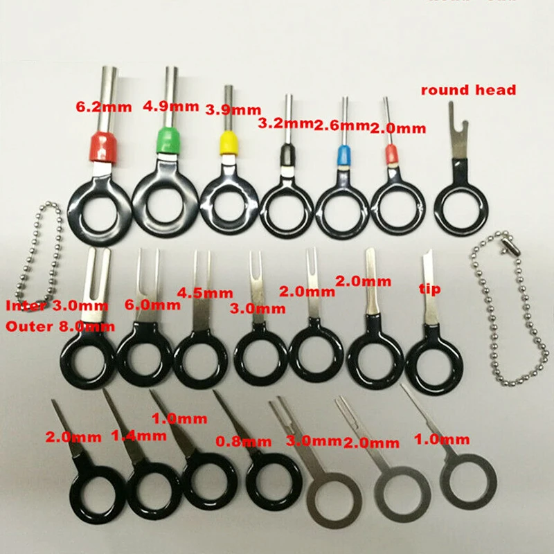 21 шт. инструмент для удаления клемм автомобильных проводов соединитель проводки