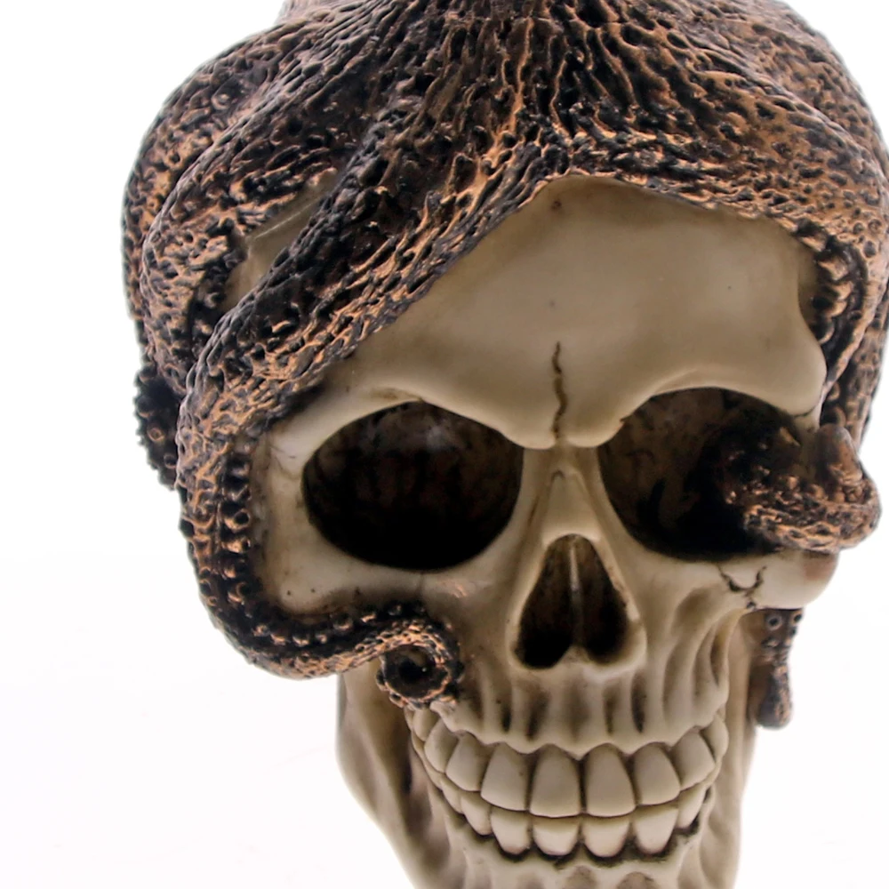 1 шт. статуэтка осьминога с черепом из бронзы|skull sculpture|skull skullskull gothic |