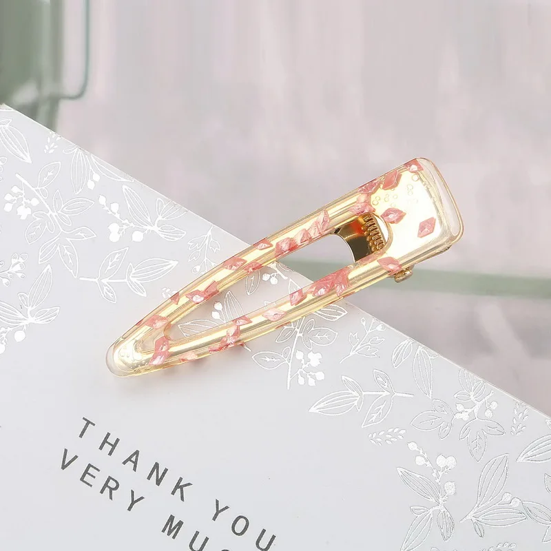 Drop Pink 1 шт. 6,5-7 см длина квадратной формы девушки полые геометрические заколки для волос заколки-Вишенки заколки для волос аксессуары для укладки волос инструмент - Цвет: Drop Pink