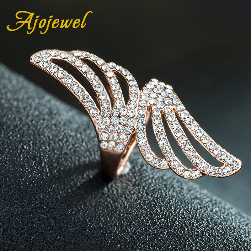 Женское кольцо с микро кристаллом цвета розового золота|rings for women wedding|fashion rings