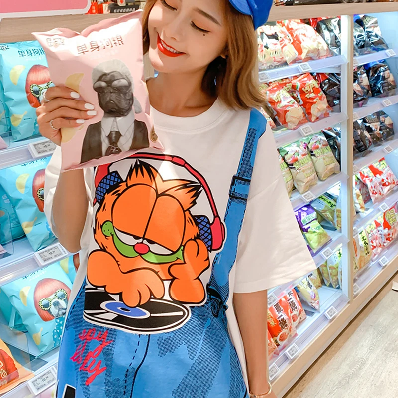 2019 летние модные дизайнерские платья с мультяшным принтом женские свободные