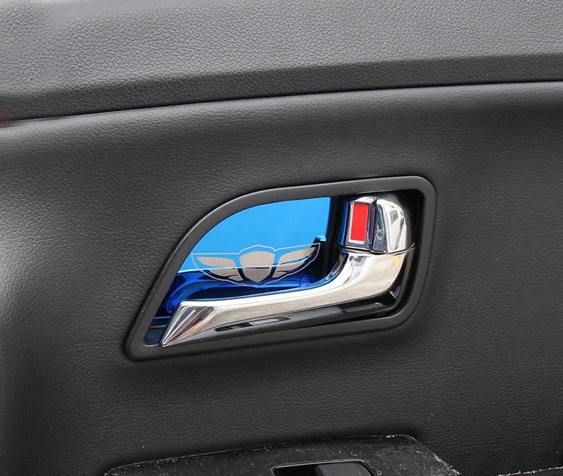 4pcs/lot Car-styling Auto Door Inner Bowl Sticker interior moulding Handle Cover Trim for Kia K2 2011-2016 C163 | Автомобили и