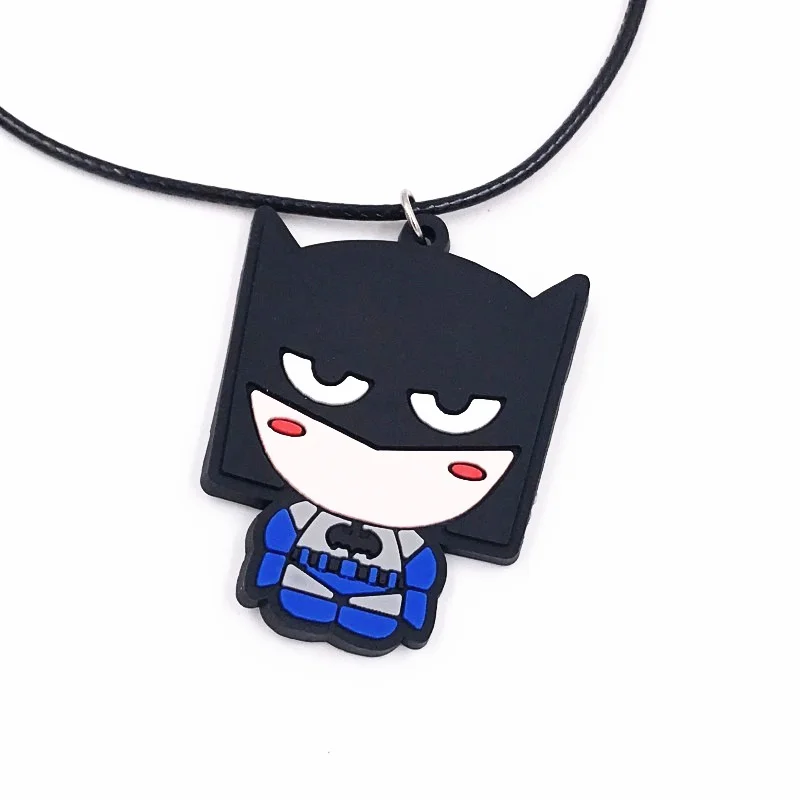 1 шт. ожерелье из ПВХ с подвеской Marvel of Avengers Batman heros 50 см Детские безделушки