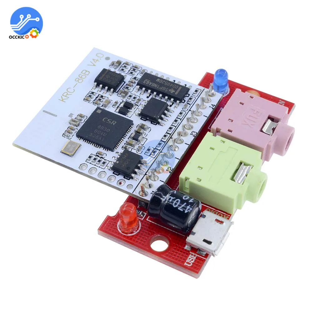 KRC 86B Bluetooth V4.0 стерео аудио приемник модуль беспроводной микро USB 3 5 мм динамик