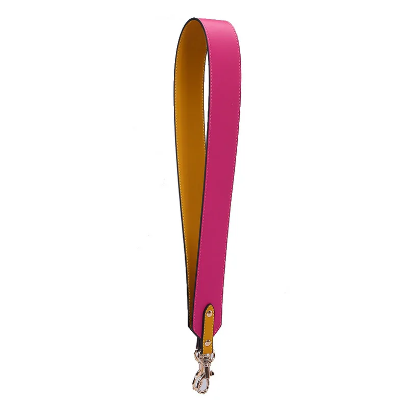 Hot pink with yellow Новинка, двойной цвет, 100 см., плечевой ремень для сумки, Сменный ремень для сумки, женская сумка на ремне, сумка-мессенджер, аксессуары, кошелек, ремни - Цвет: Hot pink with yellow