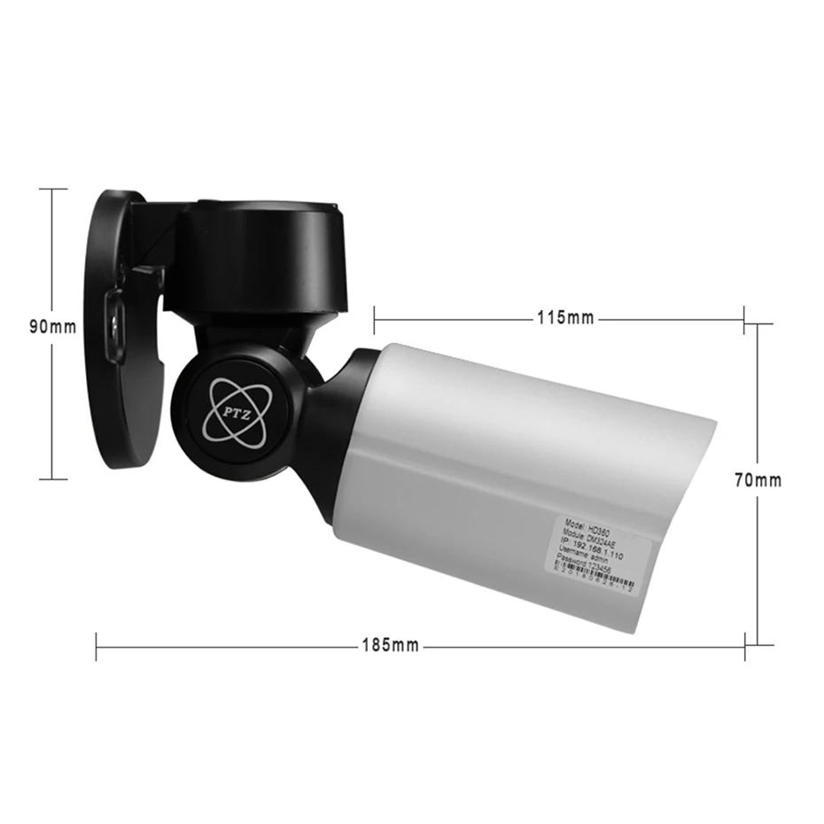 ZSVEDIO наблюдения Камера s IP 5.0MP мини POE PTZ H.265 Cloud Storage на открытом воздухе 4X