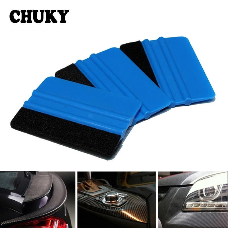 

CHUKY Blue Scraper with felt edge Car tool For BMW E46 E39 E90 E60 Honda Civic 2006-2011 2017 CRV Toyota Corolla CHR Accessories