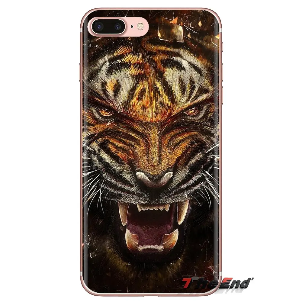 Модный прозрачный чехол из ТПУ для Xiaomi Redmi 4A S2 Note 3 3S 4 4X 5 Plus 6 7 6A Pro Pocophone F1 Classic lion tiger
