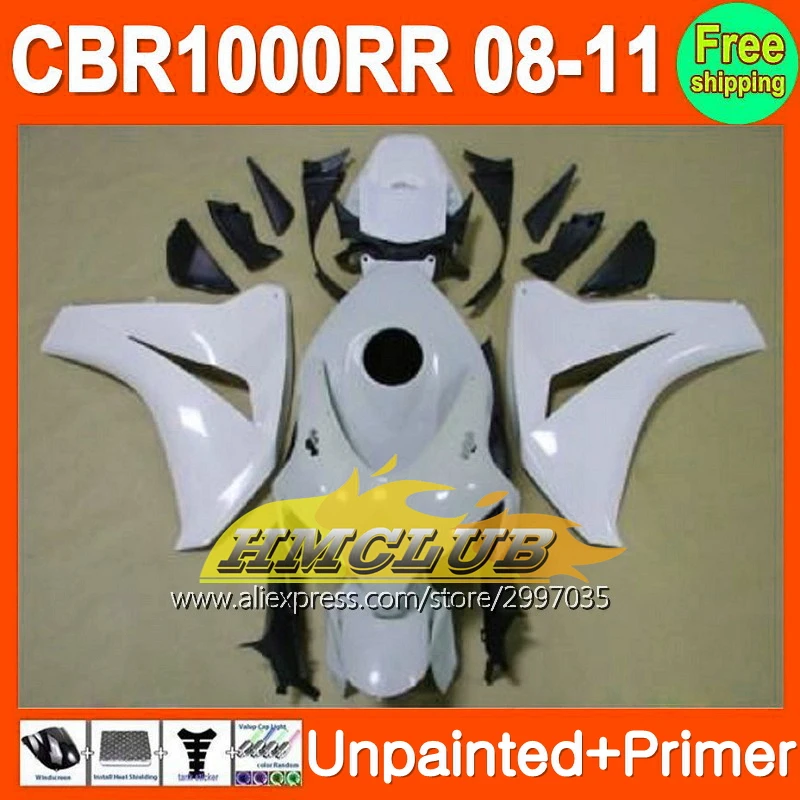 

Bodys Unpainted+Primer Fairing For HONDA CBR1000RR CBR 1000RR 1000 CBR1000 RR 08 09 10 11 2008 2009 2010 2011 Fairings