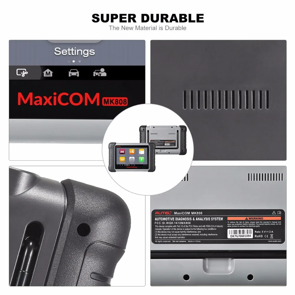 Autel MaxiCOM MK808 OBD2 сканер OBDII диагностический инструмент автомобильный считыватель
