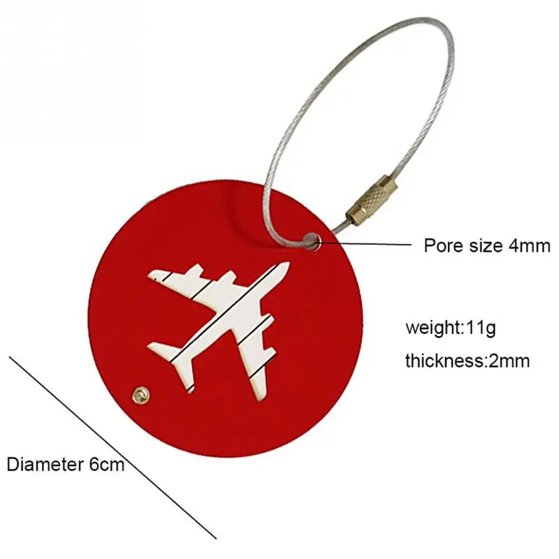 Новинка 1 шт. мужские и женские алюминиевые дорожные бирки для багажа Круглый