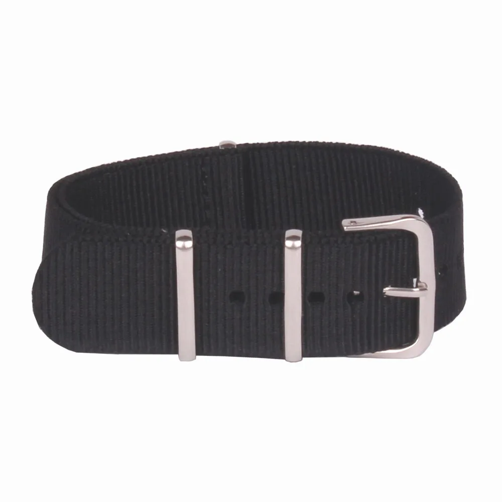 

Buy 2 Get 10% OFF Wholesale 24 mm Retro Black Army Nato Woven Fiber watchband 24mm Nylon Watches Strap Wristwatch Band fabric