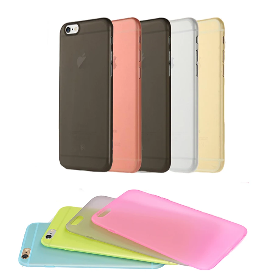 Матовые прозрачные ультра-тонкие 0 3 мм чехол для iPhone 6/6S 7 PP защитный кожа Shell Apple 6/7