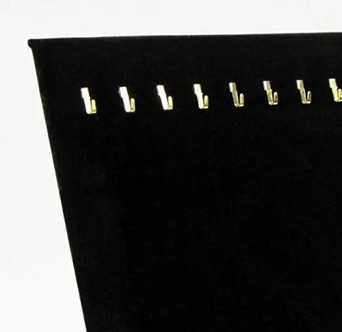 Черный бархатный лоток для ювелирных изделий 17 крючков|display organizer|jewelry trayjewelry display