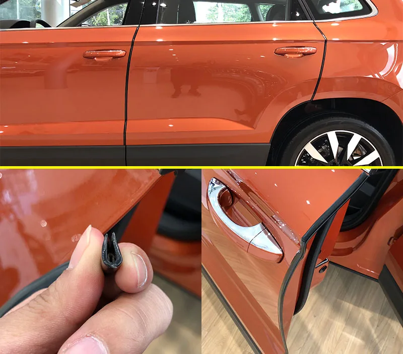 Для SKODA KAROQ двери автомобиля анти-столкновения полосы резиновая защита противоконтактные полосы