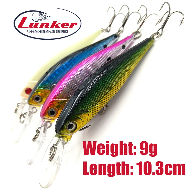 Lunker гольян 9 г 10 3 см кренкбейт рыболовная приманка заглушка воблер качественный