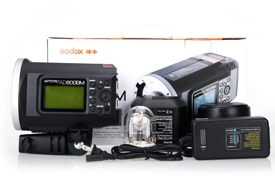 Внешняя вспышка Godox Wistro AD600BM Bowens Mount HSS 1/8000s с системой 2,4G X встроенный литий-ионный аккумулятор 8700 мАч сумка
