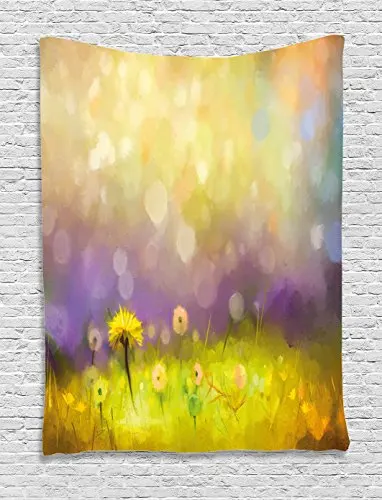 Акварельный домашний Цветочный декор гобелен Vogue дисплей Вистерия фиалки венок