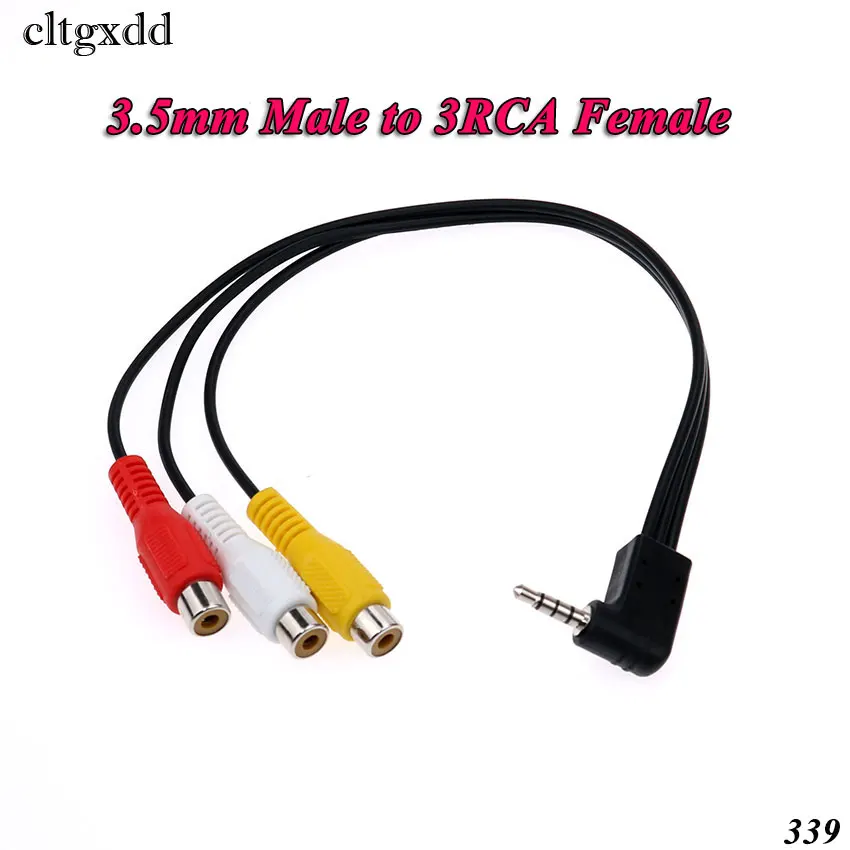 Cltgxdd 2 5/3 5 мм Штекерный разъем к 2/3 RCA стерео аудио видео адаптер кабель AUX для Mp3 Pod
