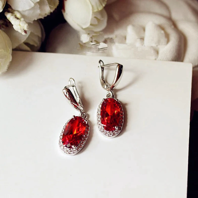 Женские серьги гвоздики с розовым цветком камелии свадебные манжеты красным