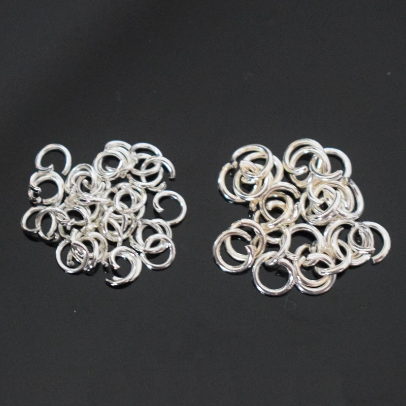 Незамкнутые соединительные кольца из нержавеющей стали цвета розового золота и