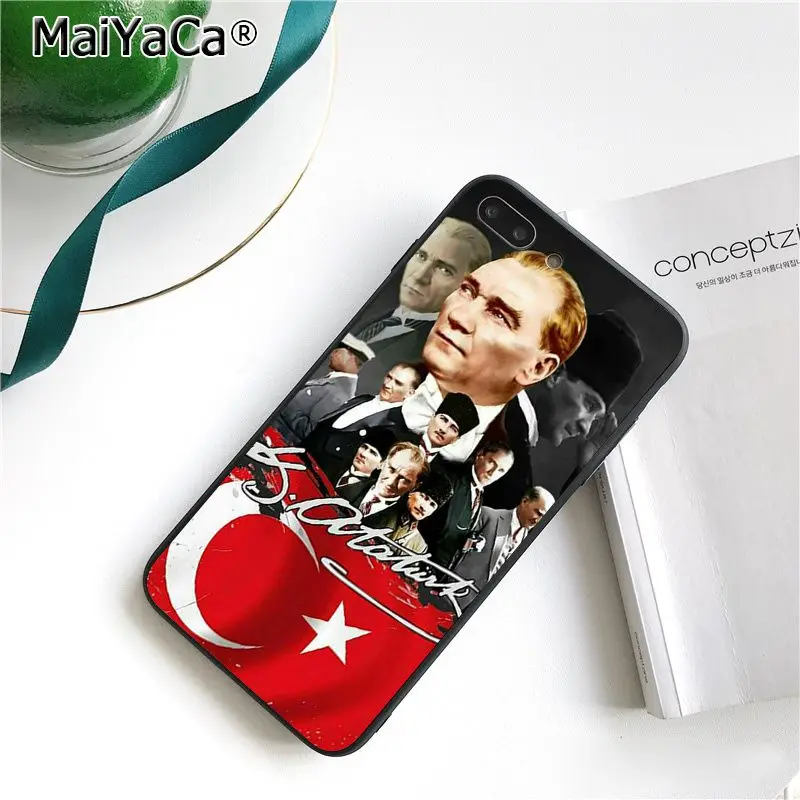Чехол для телефона MaiYaCa Turkey Mustafa kemale Ataturk для iphone 11 Pro 11Pro MAX 6S 6plus 7 7plus 8 8Plus X Xs MAX 5 5S XR 10 - Цвет: A14