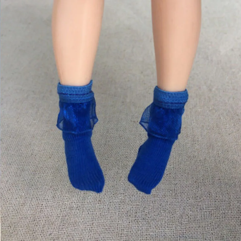 Кружевные короткие носки для Blythe AZONE 1 пара ручной работы кукольный носок Барби