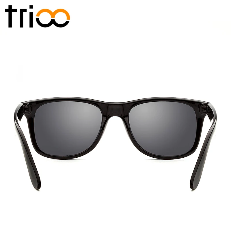 Мужские поляризационные солнцезащитные очки TRIOO черные брендовые дизайнерские