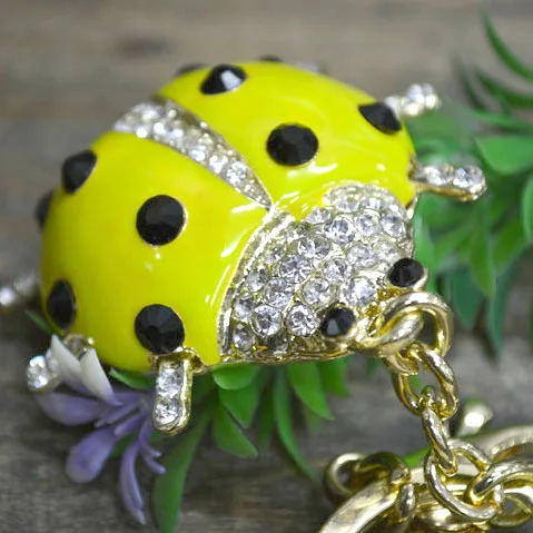 3 Colors South Korea Lovely Beetle Keyring Fashion Ladybird Key Chain Bag Decorations For Women Jewelry | Украшения и аксессуары
