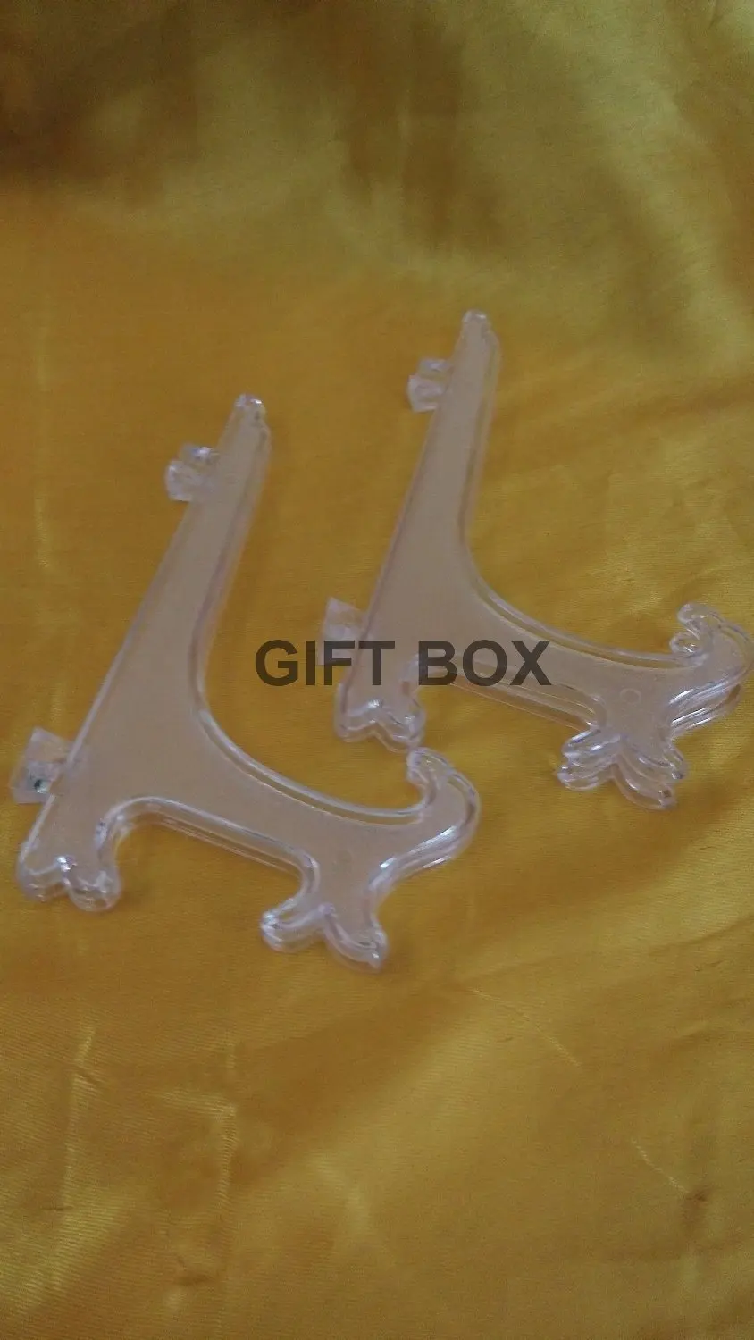

Lof Of 10pcs Clear 9' Display Easel Stand Plate Picture Frame Holder Lot