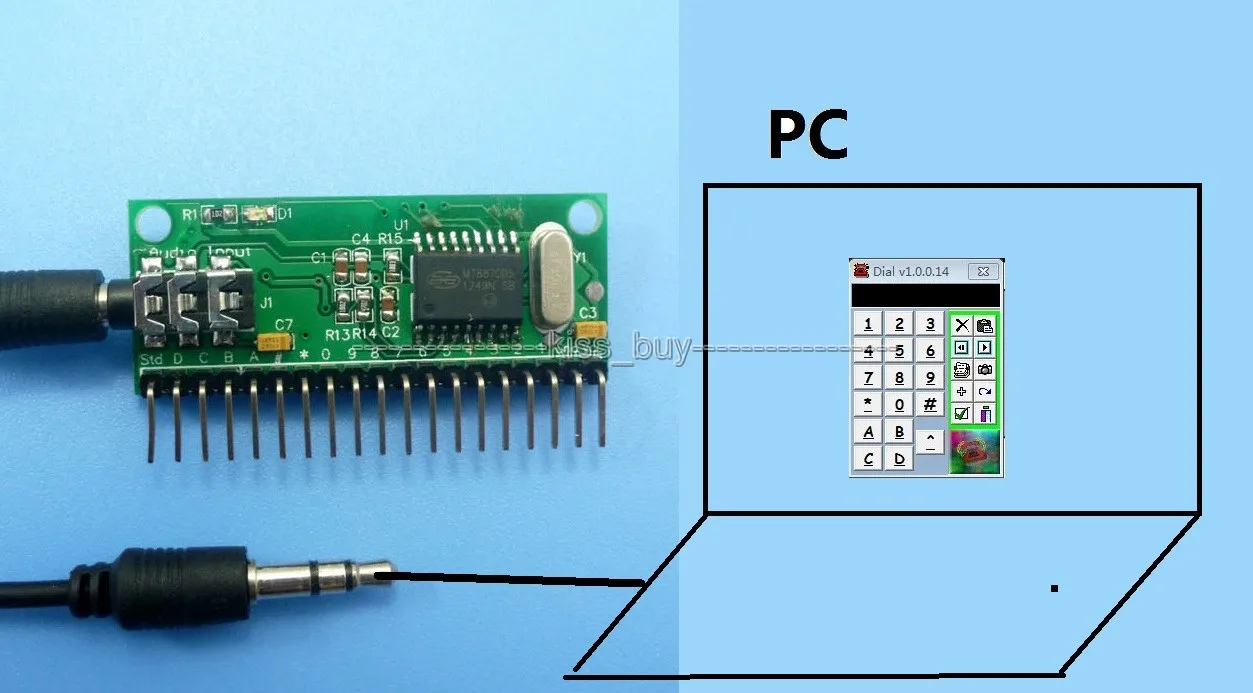 16 канальный DTMF MT8870 аудиодекодер телефонный флэш контроллер для модуля uno r3|uno