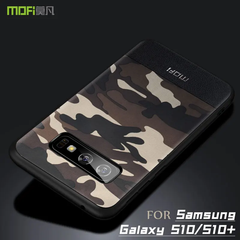 Чехол для Samsung S10 Plus чехол MOFI Galaxy камуфляжный кожаный S10E полное покрытие +