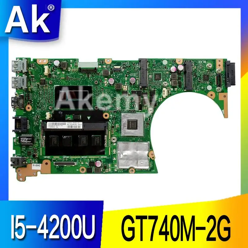 AK S551LB материнская плата для ноутбука For Asus S551LN S551LD S551L тест оригинальная 4G RAM I5 4200U