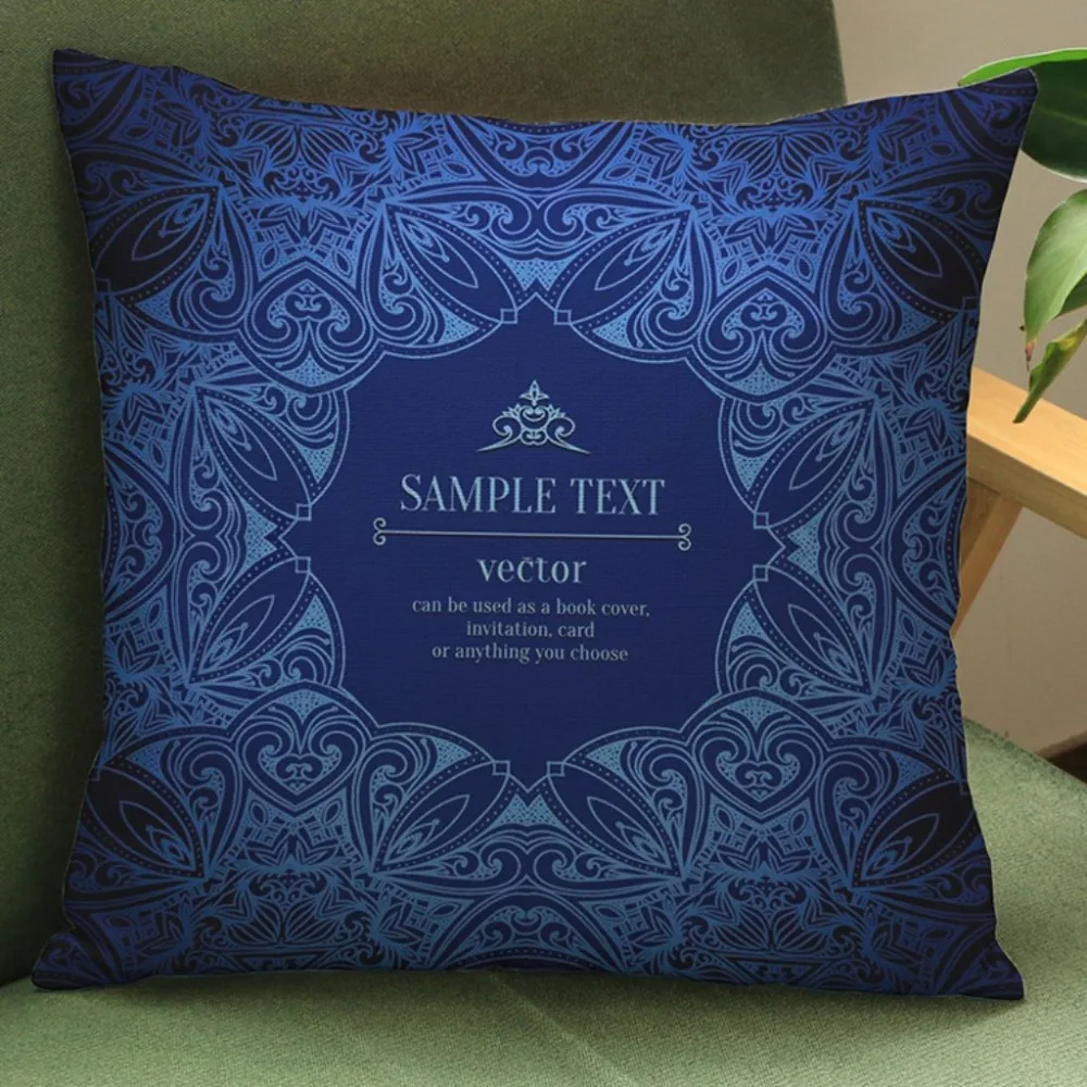 Европейская королевская манлада декоративные подушки благородный синий