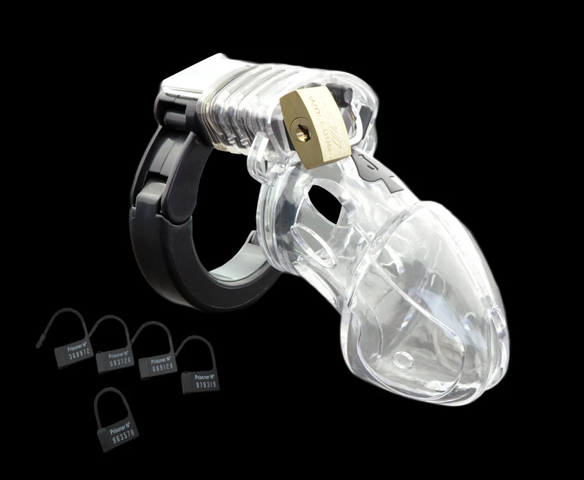 Пластиковый Мужской Пояс верности CB3000 Регулируемая клетка для пениса замок