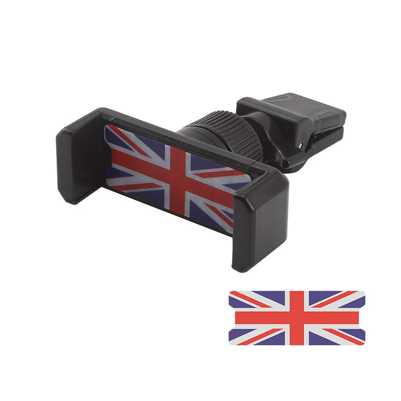 Red Blue UnionJacK A-welt для MINI cooper Автомобильный держатель для мобильного телефона с вентиляционным отверстием для MINI Countryman R55 R56 One+ S JCW аксессуары для стайлинга автомобилей - Цвет: Red Blue UnionJacK