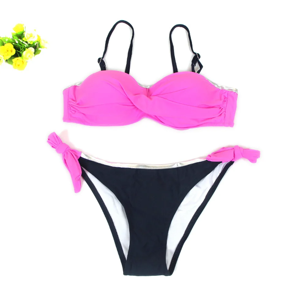 Push Up Sexy Bikini Swimwear Women New Large Size Halter Swimsuit Bikini Brazilian Beachwear Bathing Suit Women Two Pieces