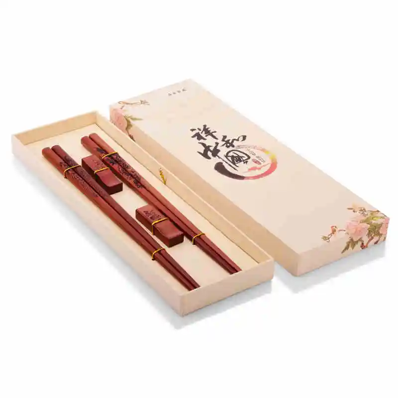 Палочки для еды из красного сандалового дерева столовая посуда пар палочки в