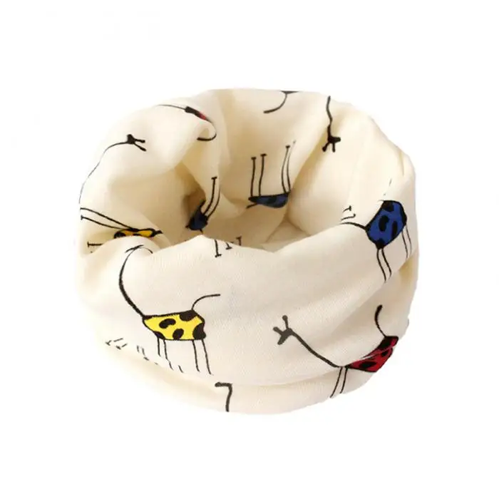 Hot Selling Children Warm Cotton Scarf Shawl Winter Cartoon Print Pattern Comfortable Scarf-B5