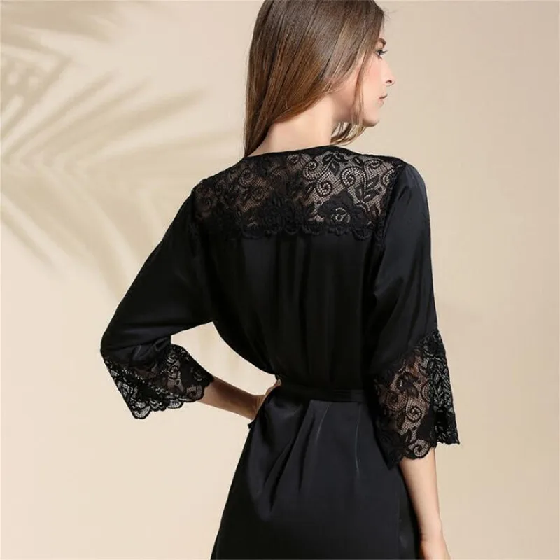 Новинка женская летняя одежда для сна однотонная открытая Женская модная Пижама